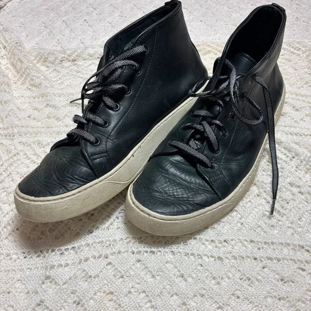 Rancourt & Co.‎ Leather Chukka Boot Black Solid Handcrafted Made in USA 9.5 D